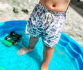 Grey Camo Swim Trunks