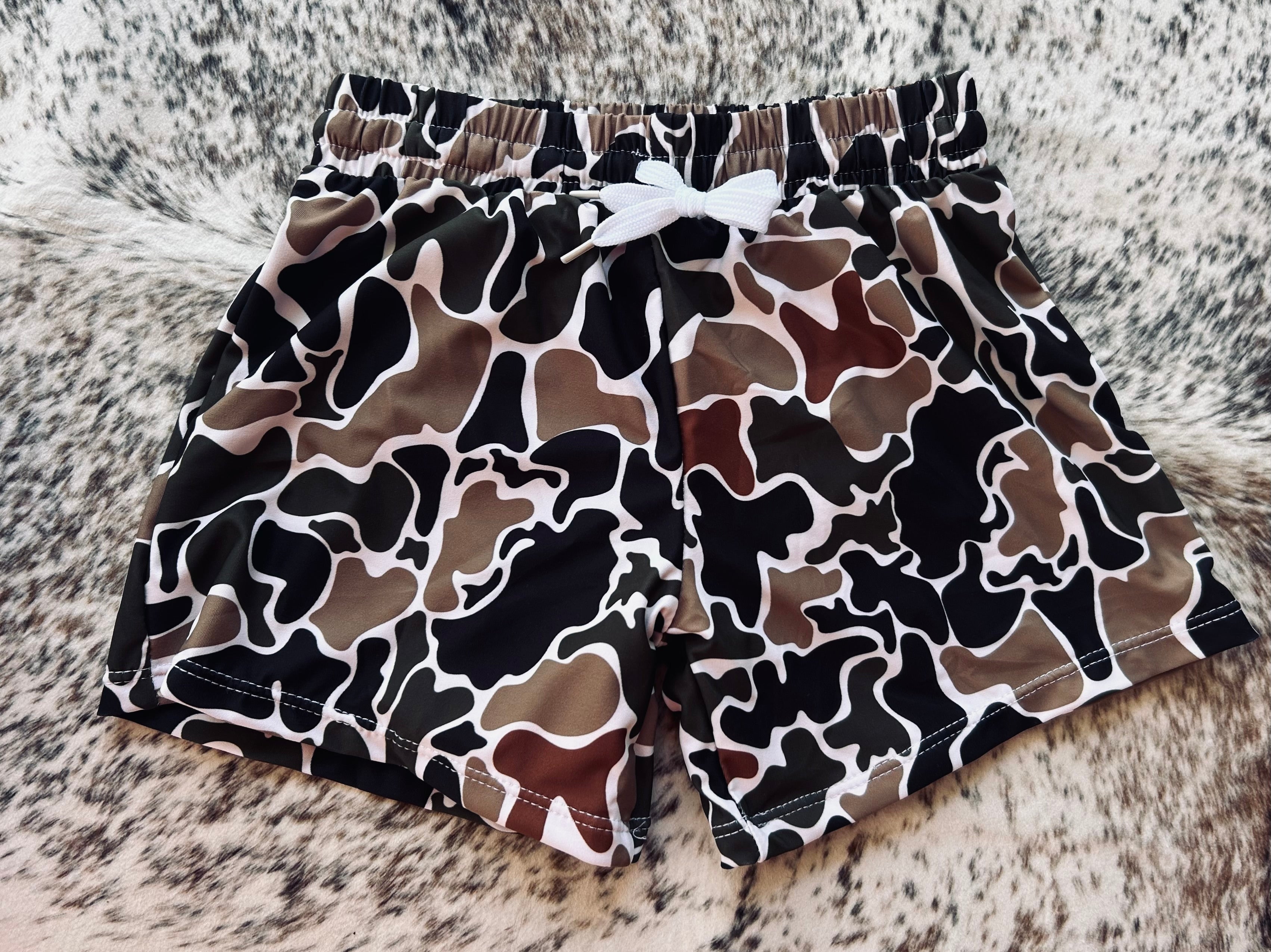 Duck Camo Swim Trunks