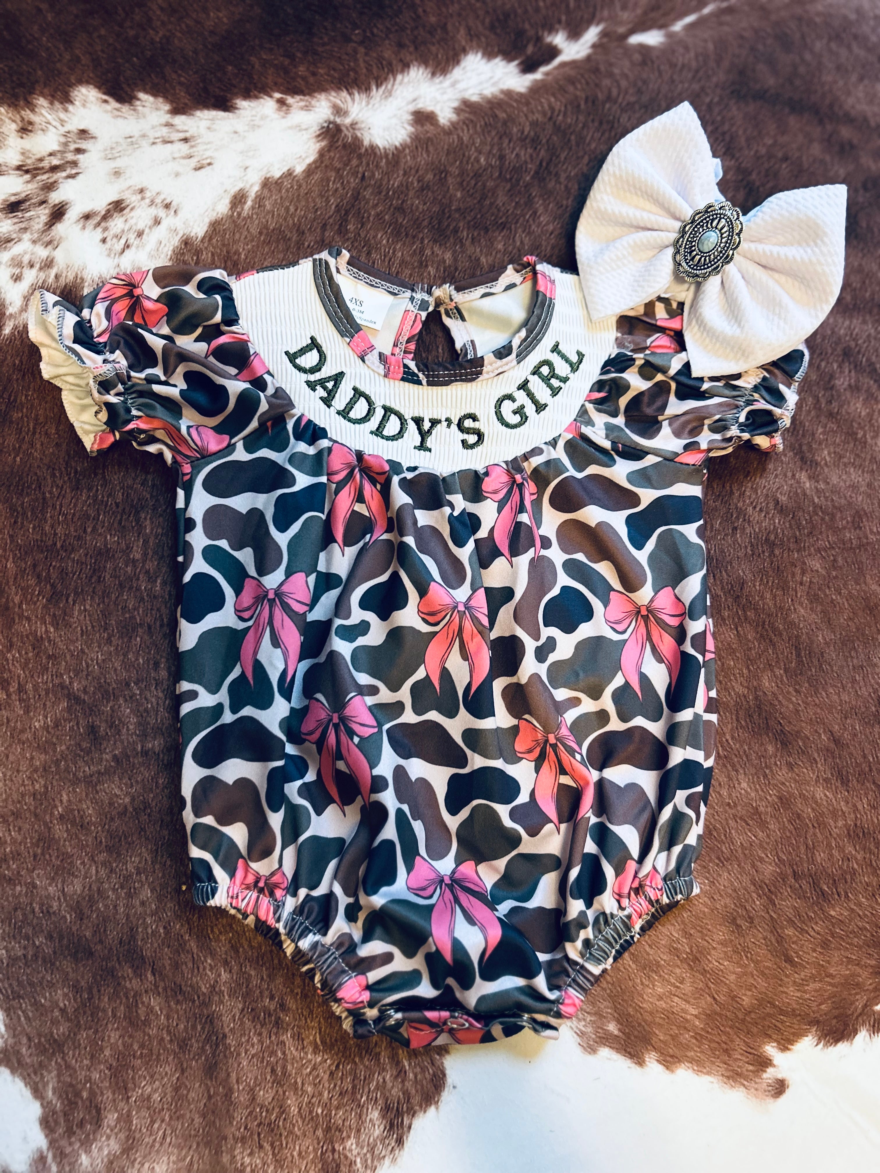 Daddy’s Girl Camo/Bow Bubble